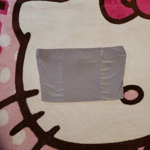 PrettyLittleThing Lavender Tube Crop Top Bandeau Silky Velvet Women's Size 6